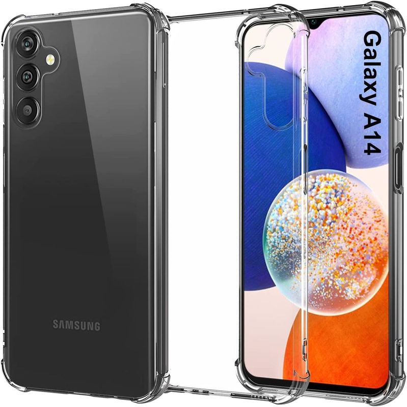 Samsung A14- Doorzichtige anti-shock hoesje