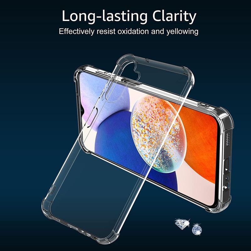 Samsung A14- Doorzichtige anti-shock hoesje