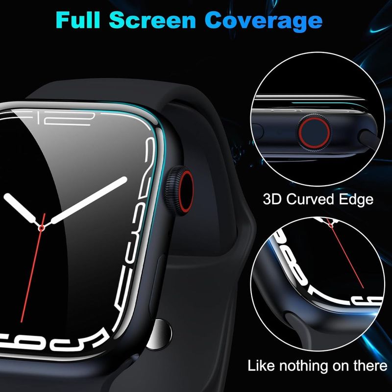Apple watch 42 mm- kristalhelder en Krasbestendig-duurzaam(3D) gehard glas