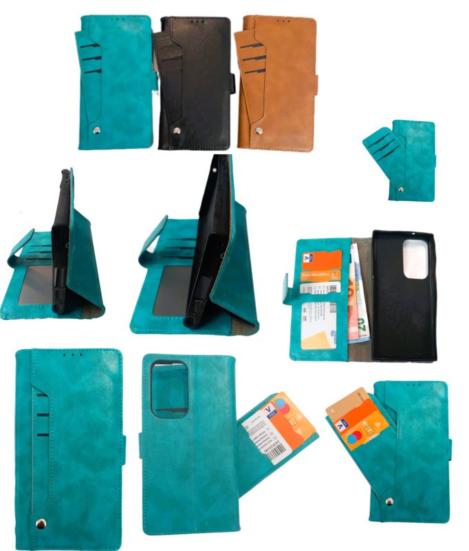 Samsung S-23 Ultra Luxe Bookcase-Turquoise