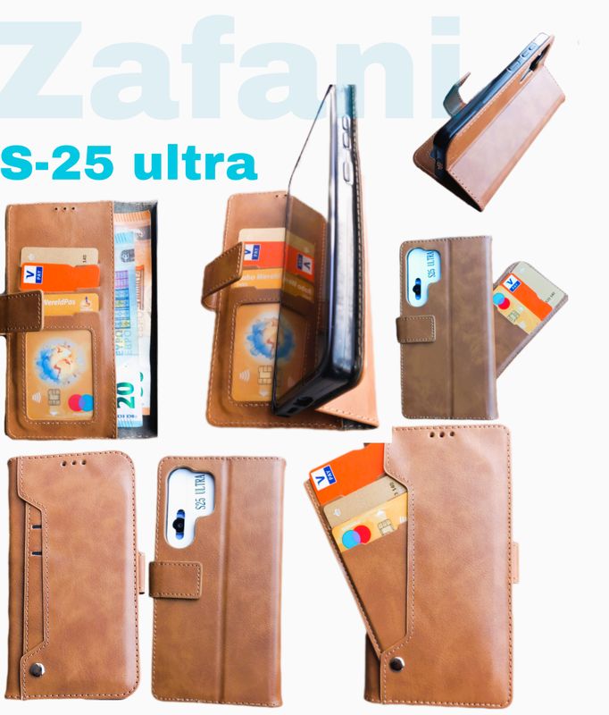 Samsung S-25 Ultra Luxe Bookcase-Bruin