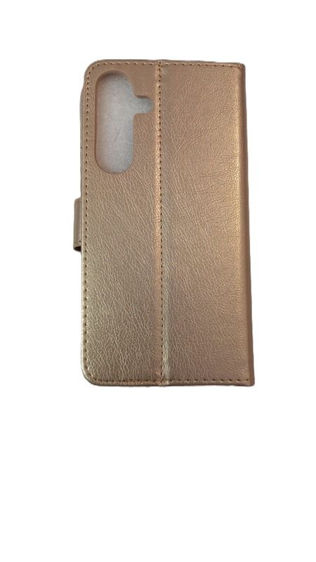 Samsung S 25 Boek hoesje met kaarthouder en magnetische sluiting Goud