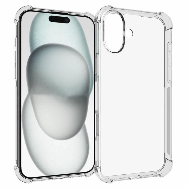 IPhone 16 Plus Doorzichtige schokabsorberende hoesje
