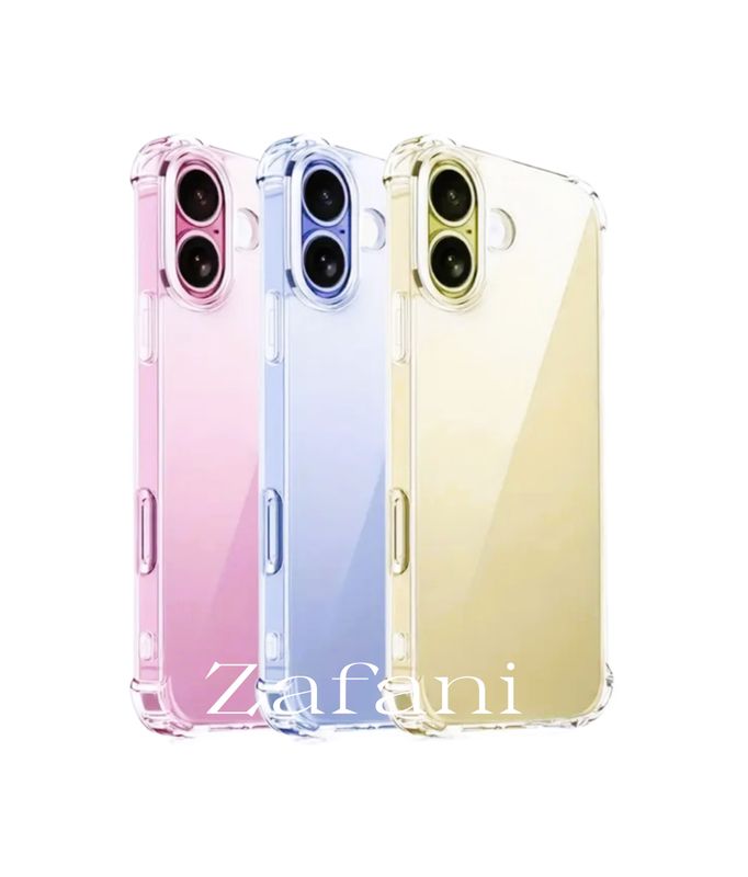 IPhone 16 Plus Doorzichtige schokabsorberende hoesje