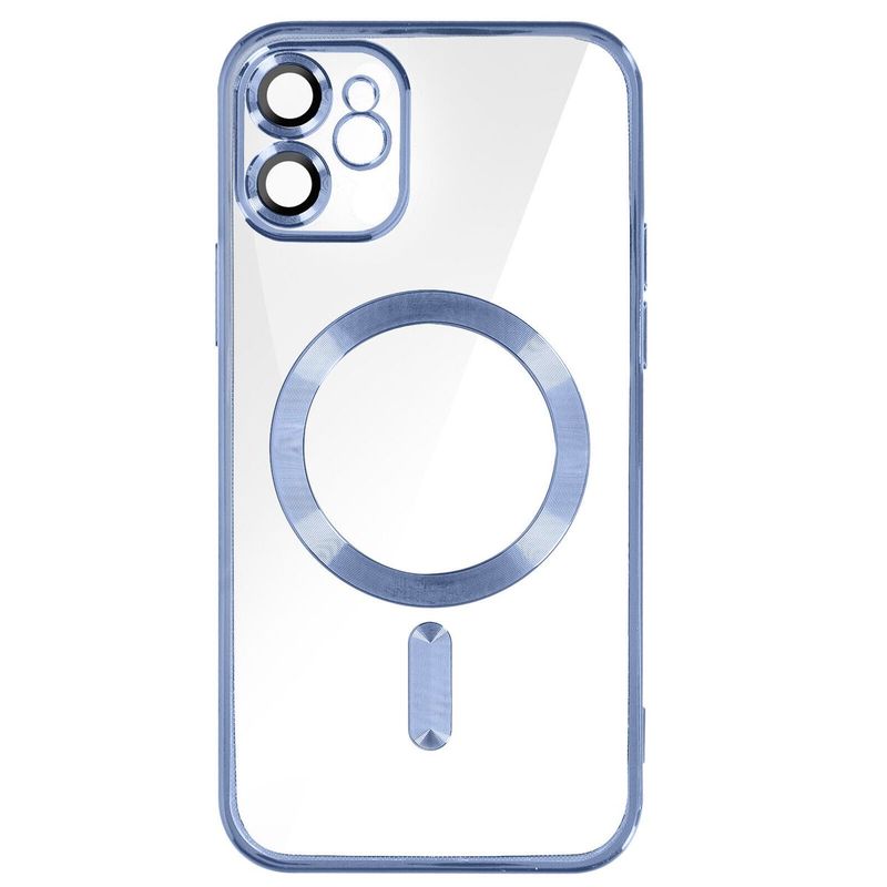 IPhone 12 Mini -Blauwe Megsafe hoesje met camera lens beschermer