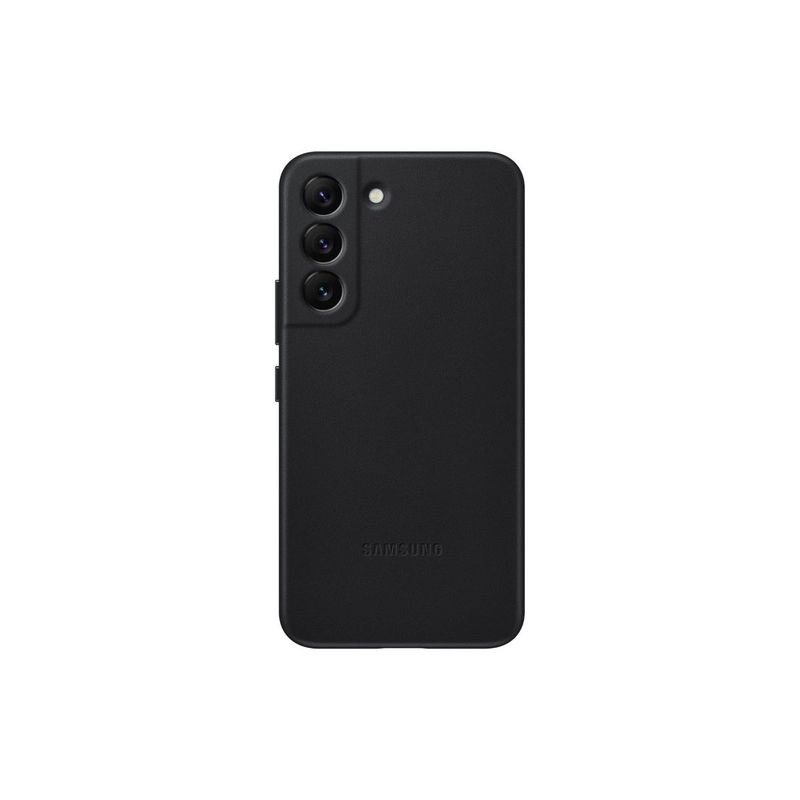 Samsung S22-Zwarte Siliconen hoesje met camera lensbeschermer 1+1 gratis