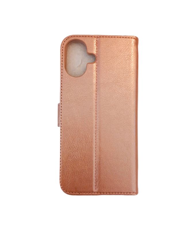 ​IPhone 16 Plus Rose goude  Boek hoesje met kaarthouder en magnetische sluiting