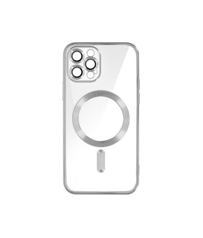 IPhone 11 Pro Max -zilvere Magsafe hoesje met camerabescherming