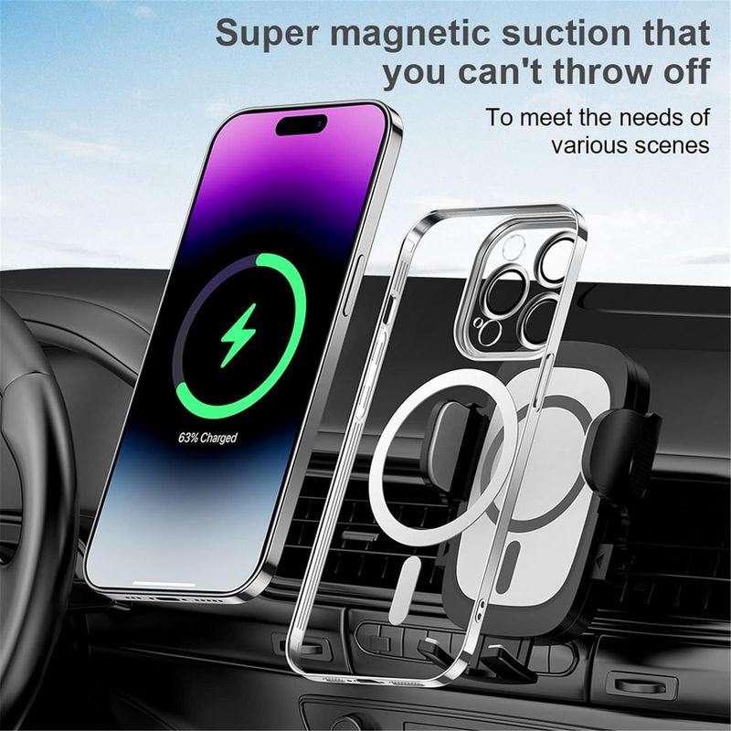 IPhone 11 Pro Max -zilvere Magsafe hoesje met camerabescherming