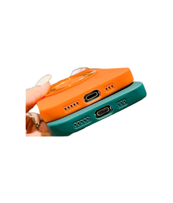 Iphone 15 zwarte  magsafe hoesje met standaard en camerabescherming