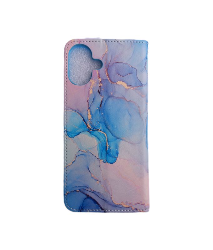 Iphone 16 Marmer print Boek hoesje met kaarthouder en magnetische sluiting