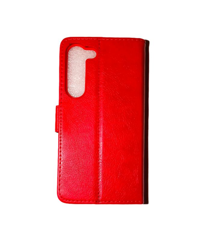 Samsung S23FE Rode Boek hoesje met kaarthouder en magnetische sluiting