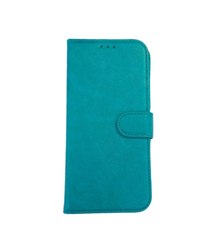 Samsung S23 Tuquoise  Boek hoesje met kaarthouder en magnetische sluiting