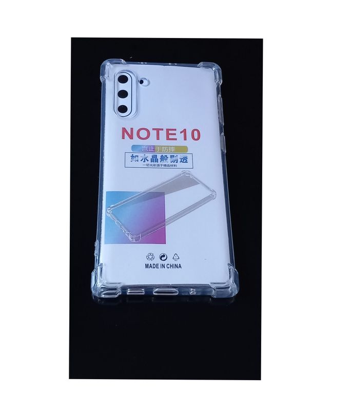 Samsung Note 10-Doorzichtige Anti shock hoesje met camera lens beschermer
