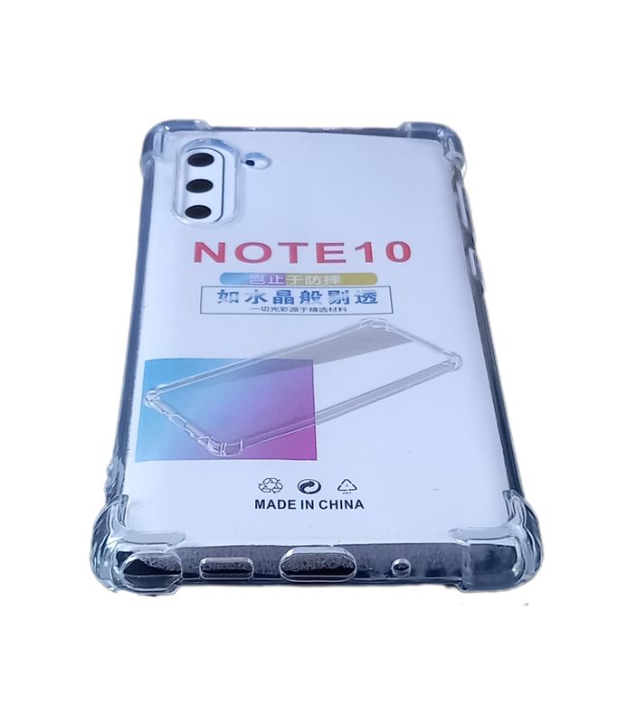 Samsung Note 10-Doorzichtige Anti shock hoesje met camera lens beschermer