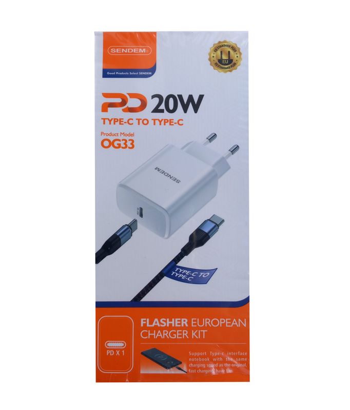 Snellader  USB-C naar USB C PD 3.0 PPS Max 20w