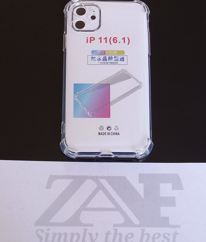 Iphone 11-Doorzichtige Anti shock en siliconen hoesje met camera lensbeschermer voor Optimale bescherming
