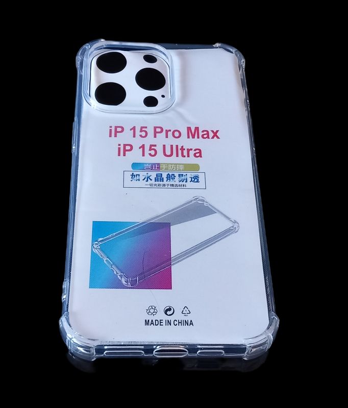 Iphone  15 pro max-Doorzichtige Anti shock en siliconen hoesje  voor Optimale bescherming