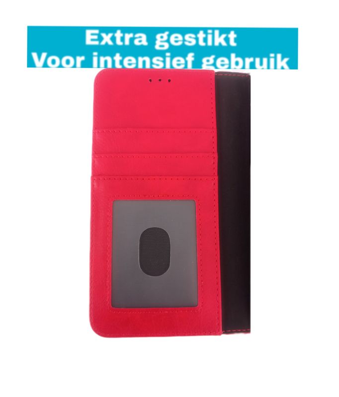 Samsung A56 Rode Boek hoesje met kaarthouder en magnetische sluiting