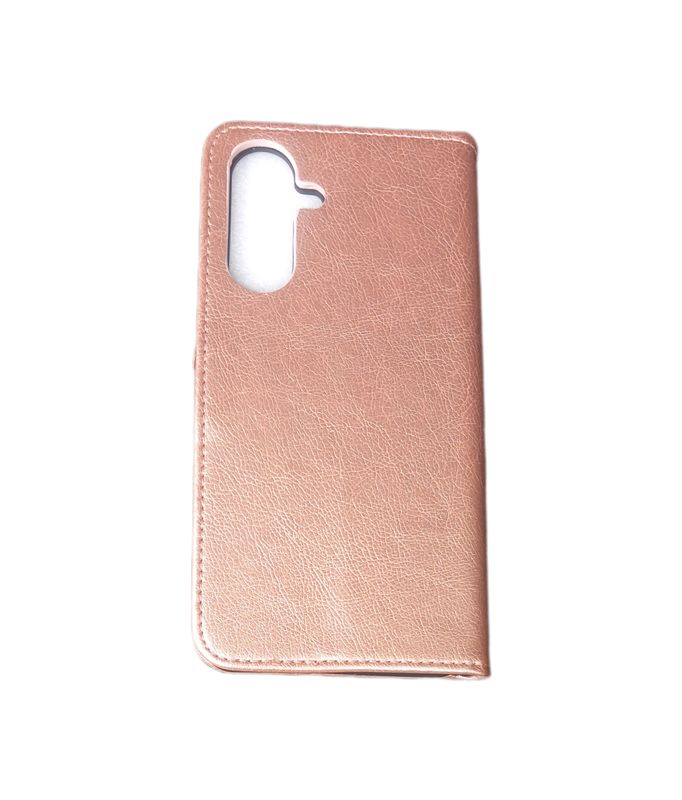 ​Samsung A56 Rose goude Boek hoesje met kaarthouder en magnetische sluiting