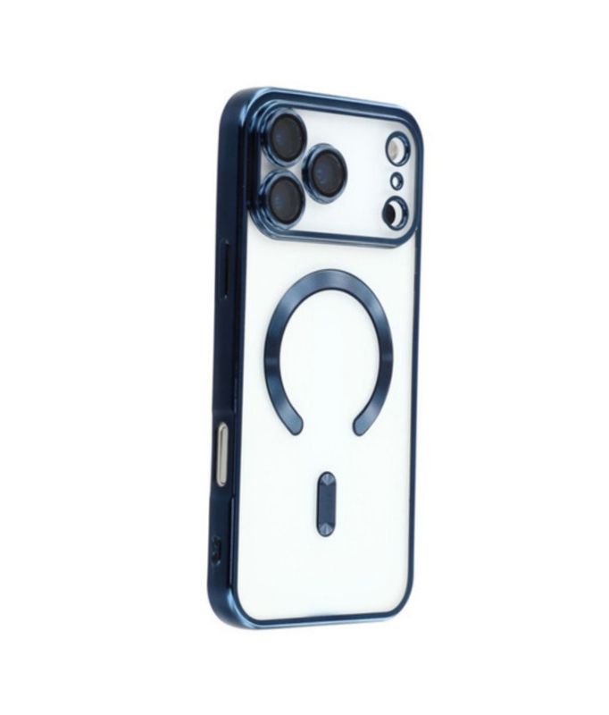 IPhone 17 Pro Blauwe Magsafe hoesje met camera lensbeschermer