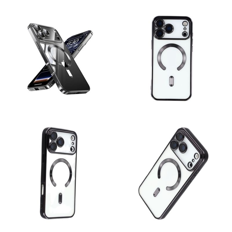 IPhone 17 Pro -Zwarte Magsafe hoesje met camera lensbeschermer