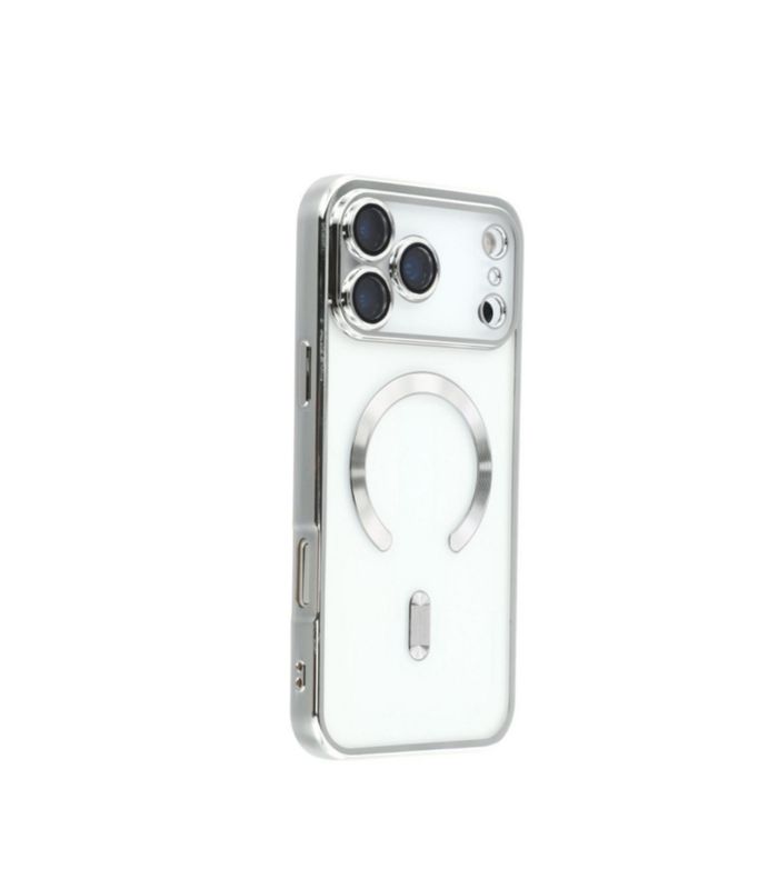 IPhone 17 Pro Max-Zelver Magsafe hoesje met camera lensbeschermer
