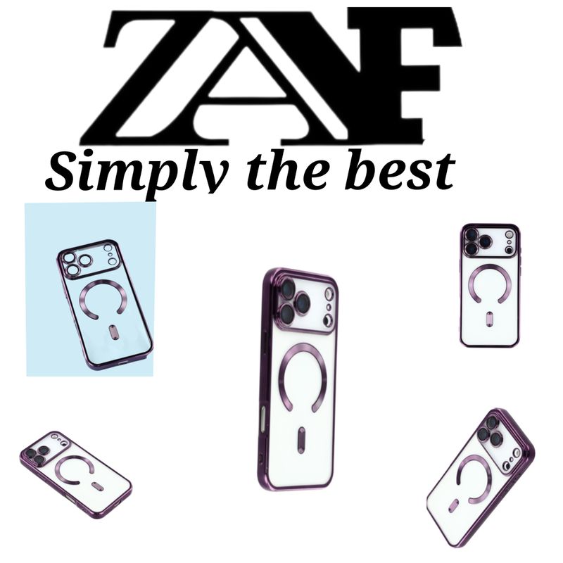 IPhone 17 Pro Max-​Paarse Magsafe hoesje met camera lensbeschermer