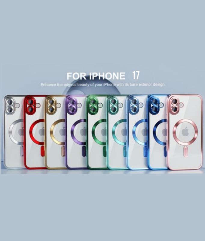 IPhone 17 Rode MagSafe hoesje met camera lensbeschermer