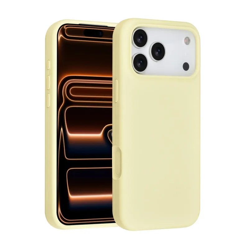 TUNIQ iPhone 17 Pro Max Backcover hoesje - Full Silicone - Geel