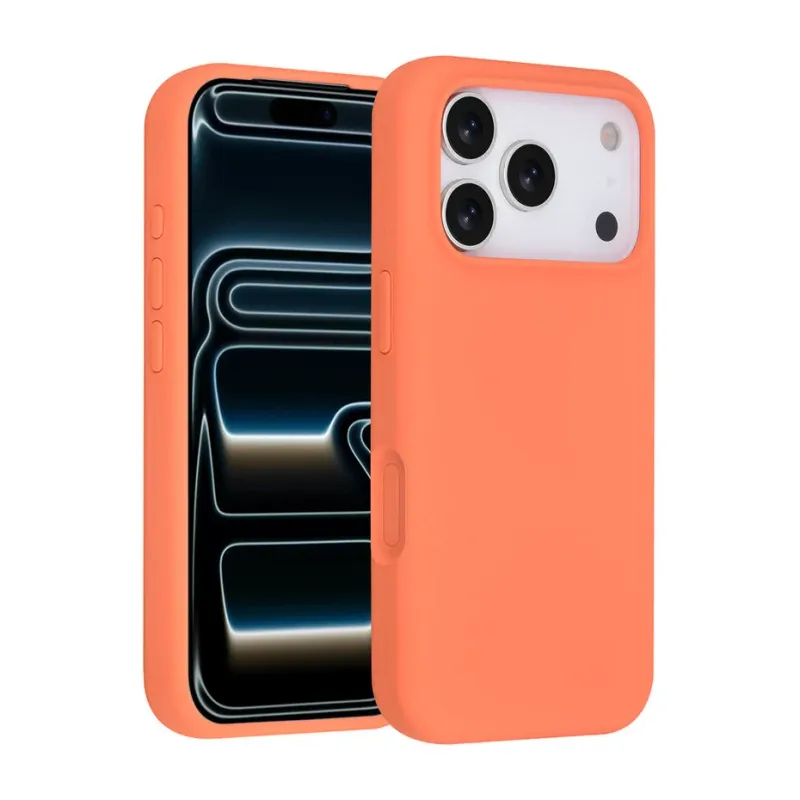 TUNIQ iPhone 17 Pro Backcover hoesje - Full Silicone - Oranje
