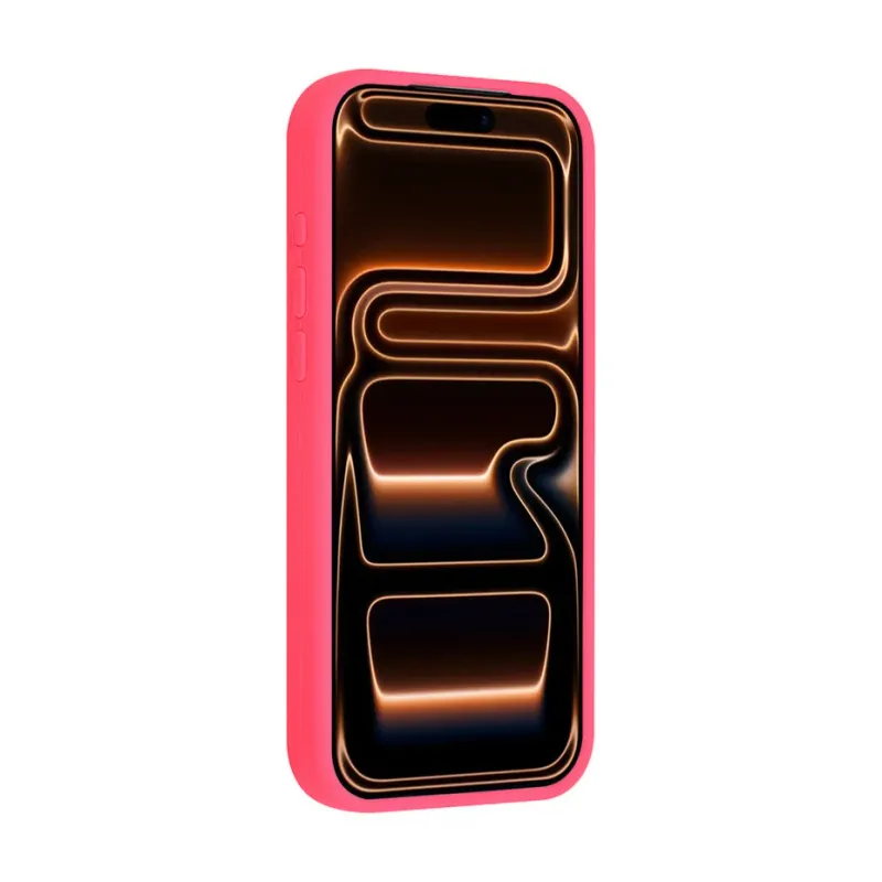 IPhone 17 Pro Max Backcover hoesje Anti slip - Full Silicone - Felroze