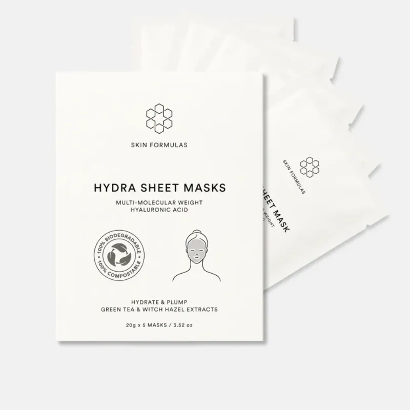Hydra Sheet Masks – 5 pack · Hyaluronic Acid