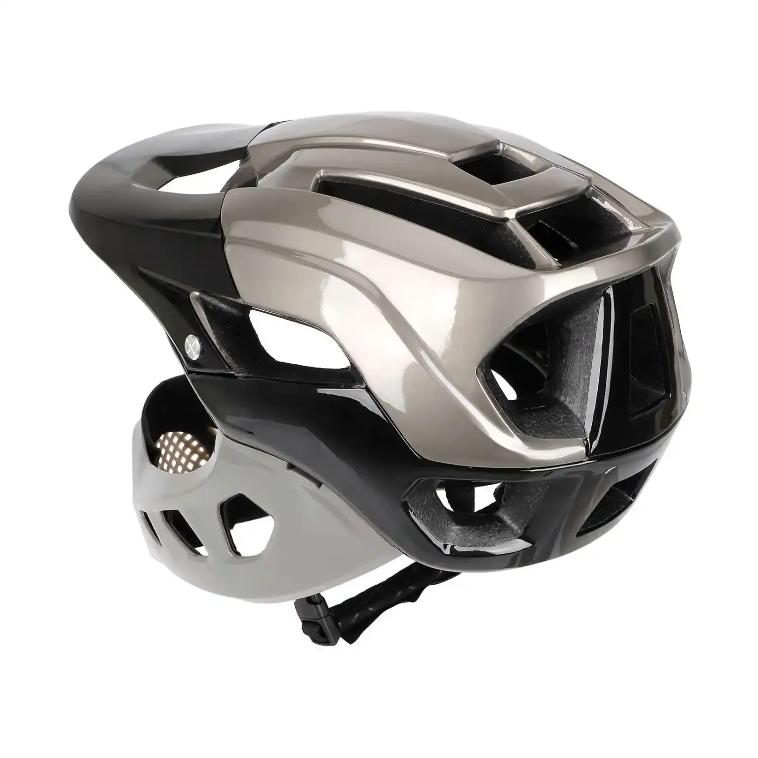 Fullface MTB Helm - Abnehmbarer Kinnschutz - Ultraleicht fr Mountainbike,  E-Bike & E-Scooter - Herren & Damen Fahrradhelm