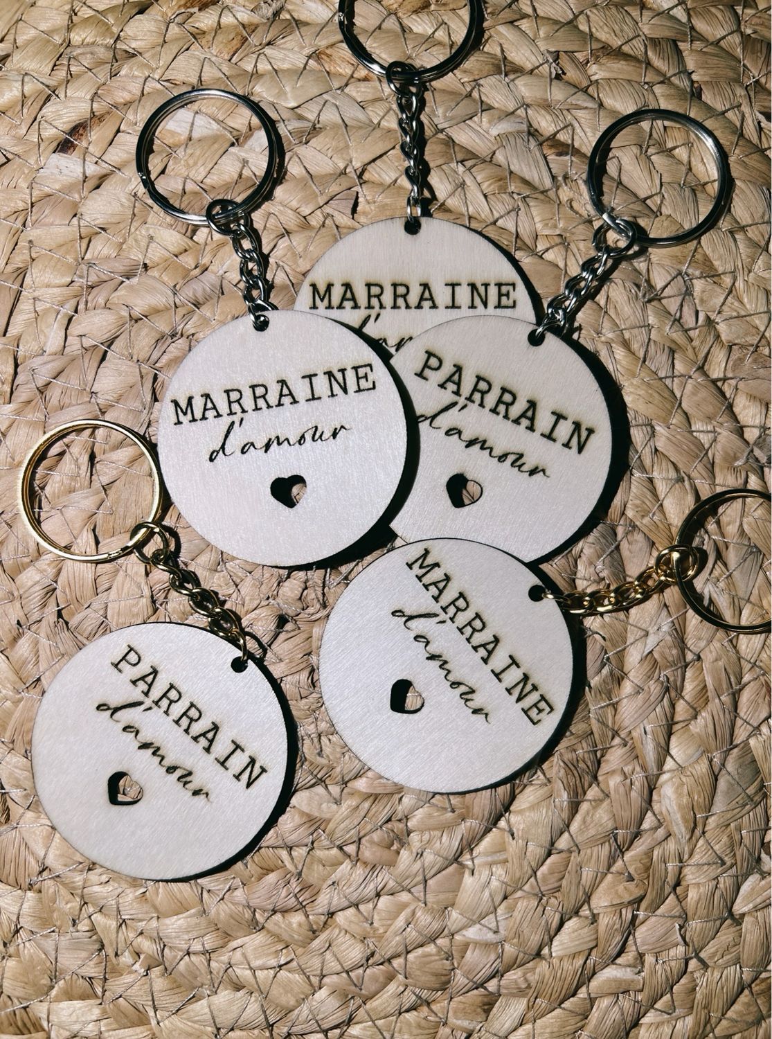 Porte clé parrain/ marraine