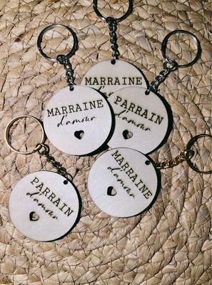 Porte clé parrain/ marraine