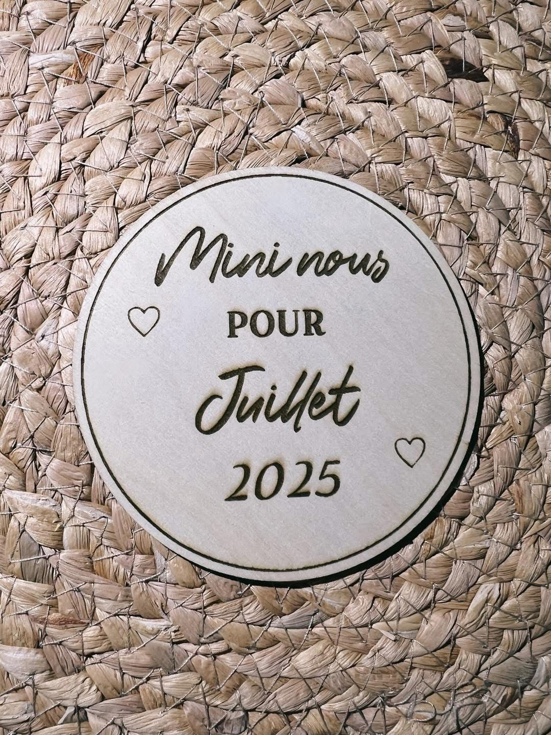 Disque annonce grossesse «mini nous»