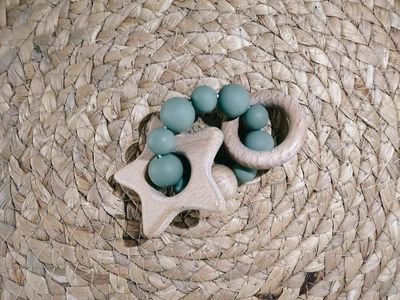 Anneau de dentition vert