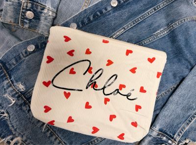Sac coeur velours côtelé