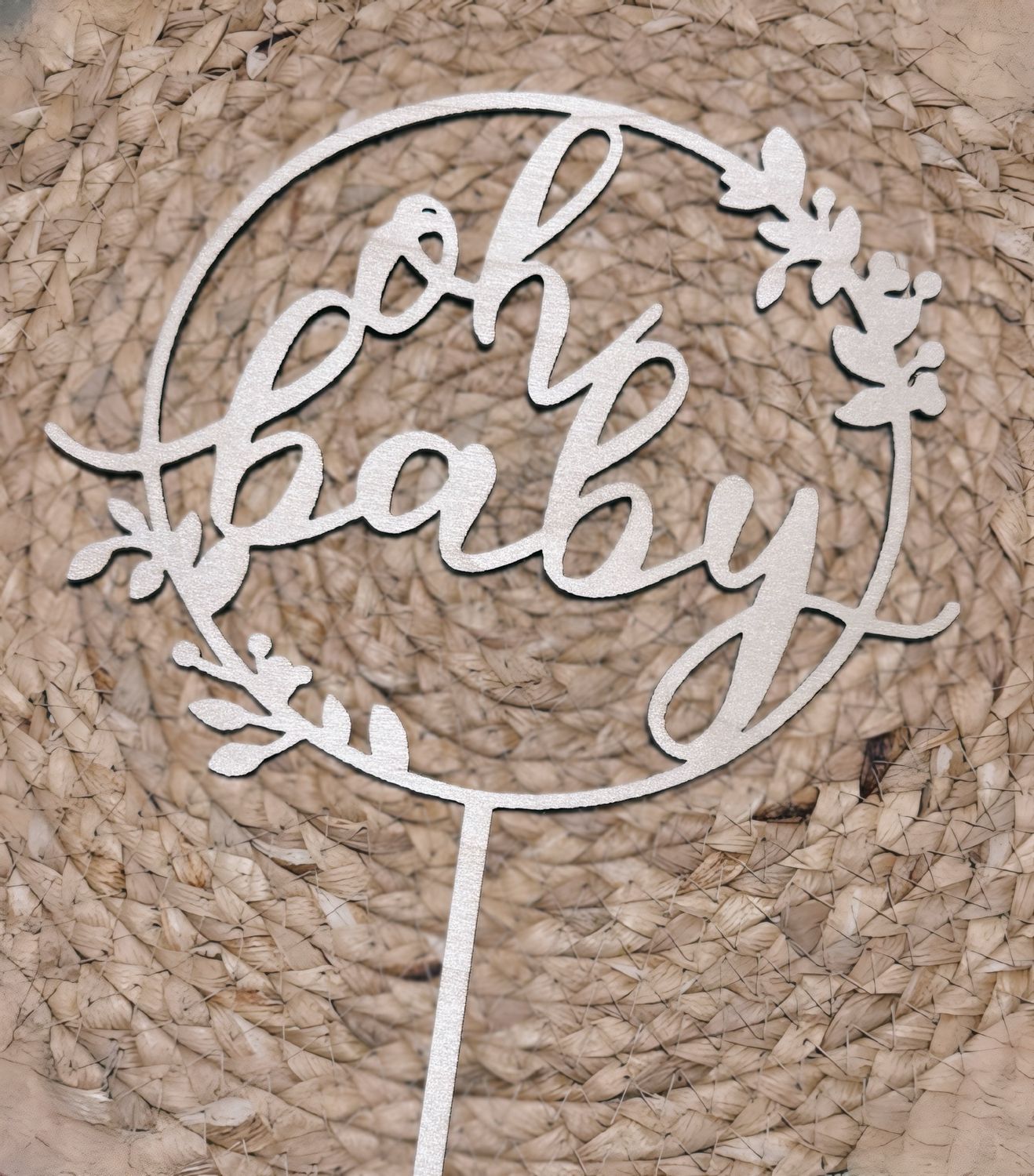 Cake topper oh baby