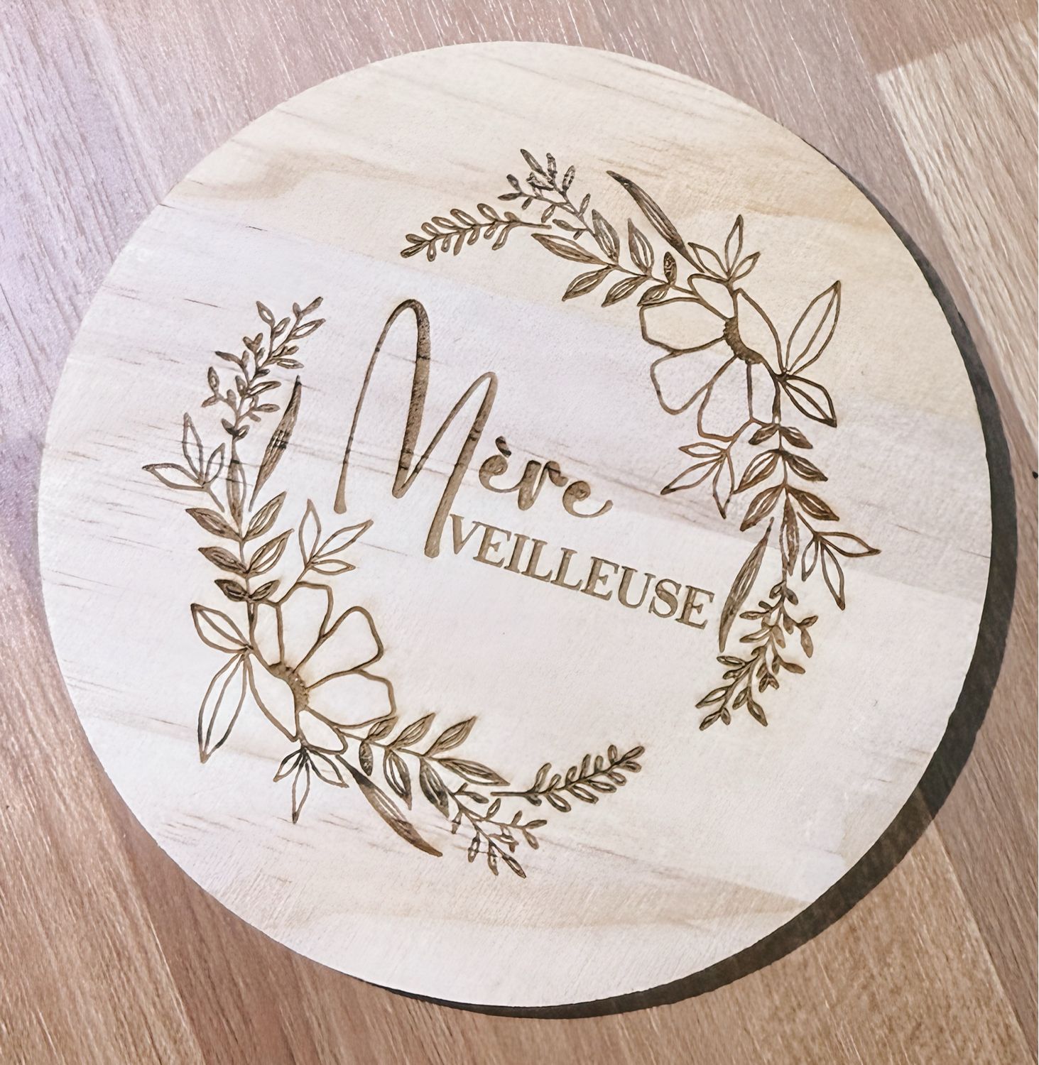 Dessous de verre/ mug mère veilleuse