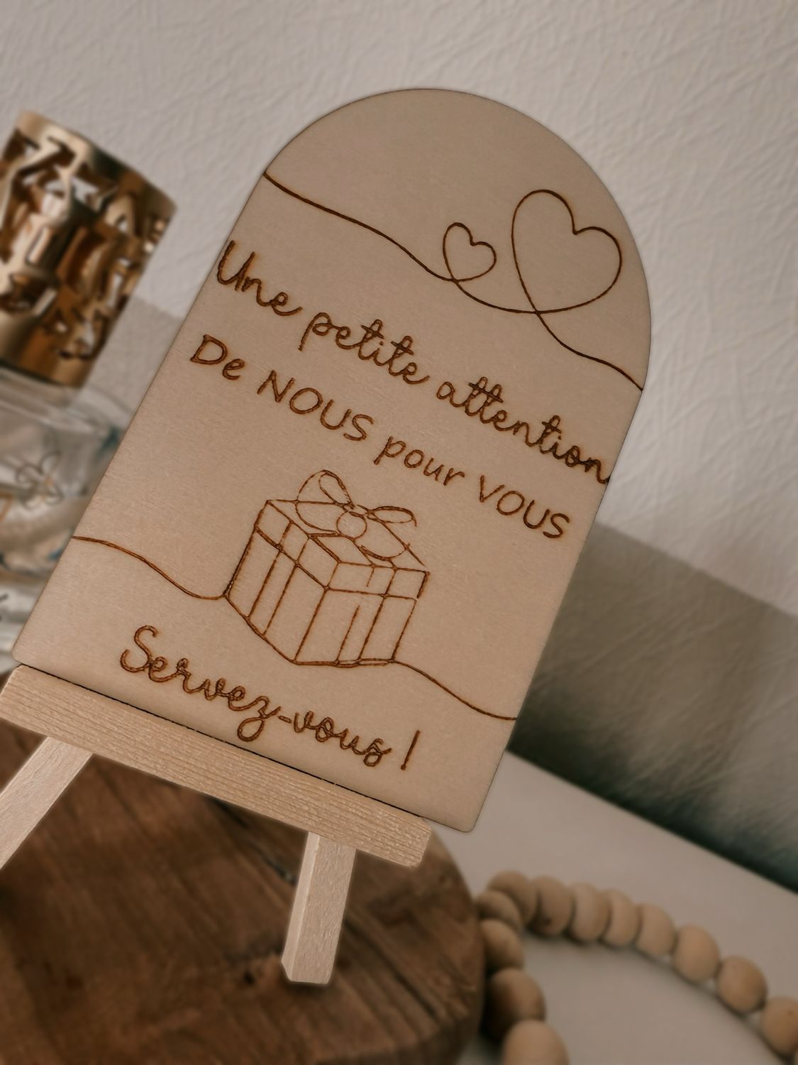 Pancarte cadeaux servez vous