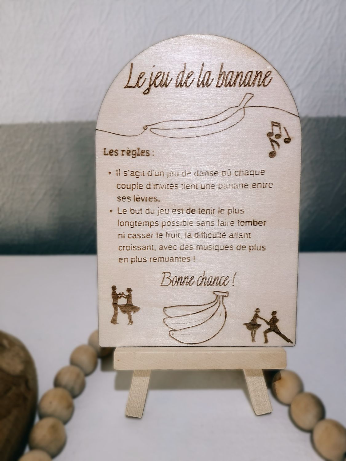 Pancarte jeu de la banane