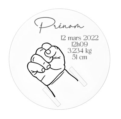 Disque bracelet de naissance