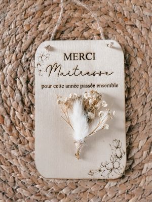 Pancarte merci maîtresse ou atsem/ nounou