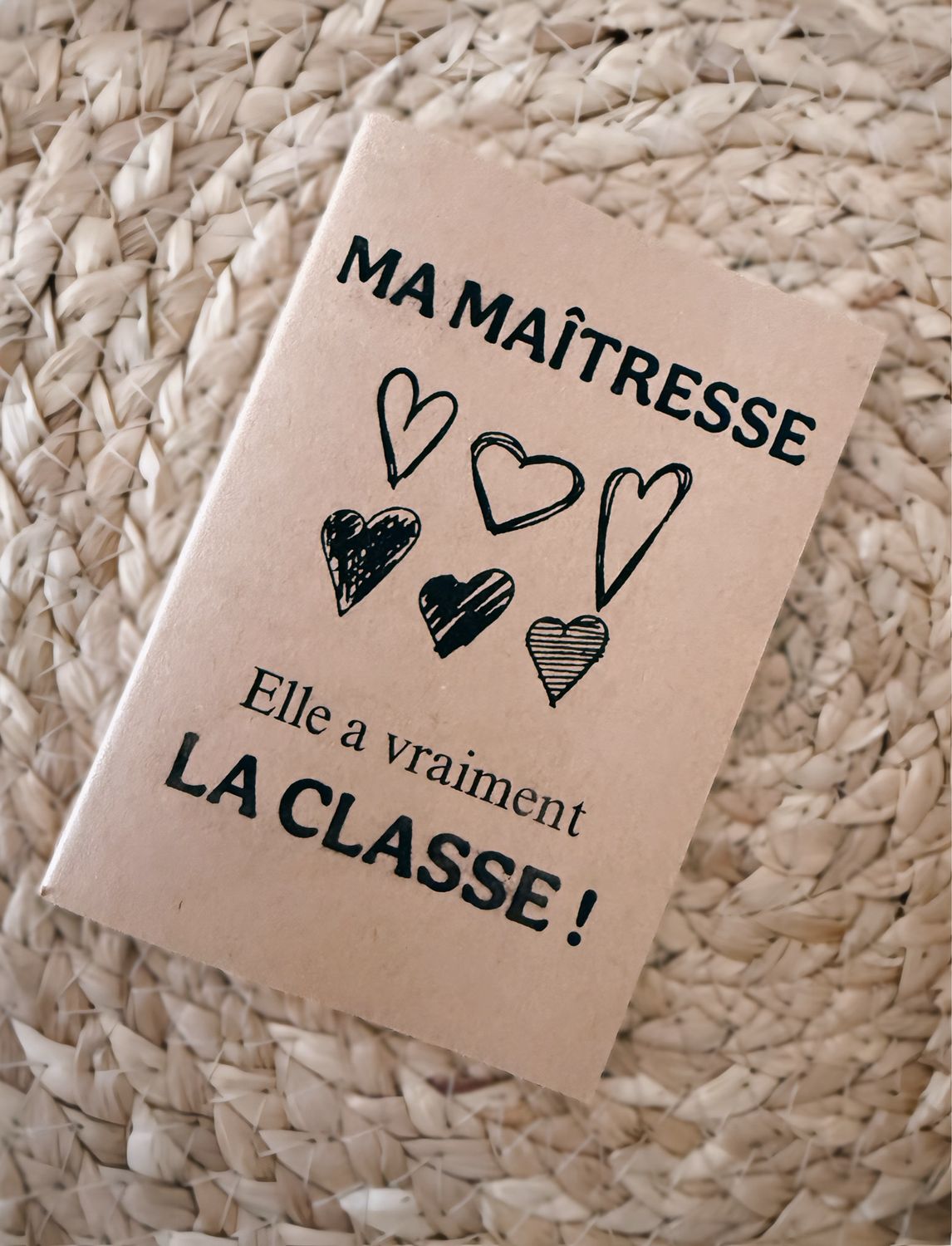 Carnet de notes maîtresse