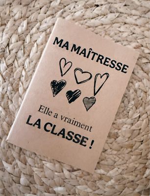 Carnet de notes maîtresse