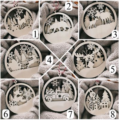 Boule de Noël personnalisée relief superposée