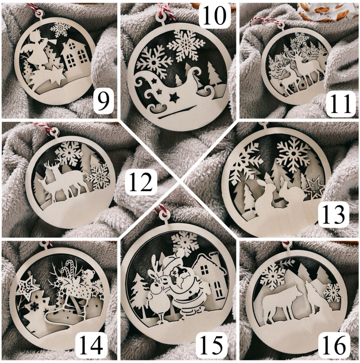 Boule de Noël personnalisée relief superposée