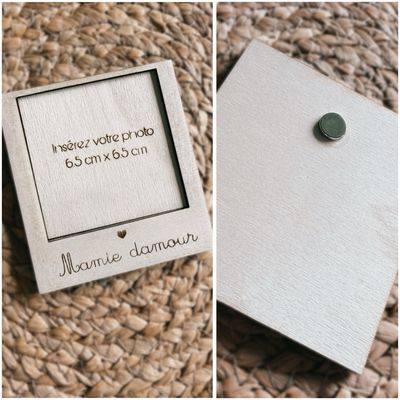 Cadre photo magnet mamie